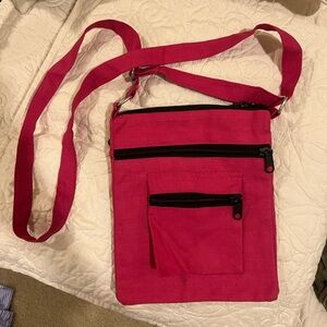 Hot pink crossbody bag
